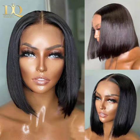 T Part Bob Lace Front Human Hair Wig - Brazilian Straight Short Bob T Part Bob Lace Front Human Hair Wig - Brazilian Straight Short Bob