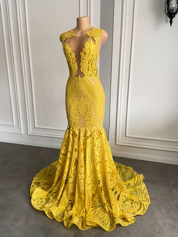 Sparkly Sequin Mermaid Prom Gown - Elegant and Fitted Sparkly Sequin Mermaid Prom Gown - Elegant and Fitted
