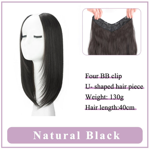 V-Shaped Synthetic Wig - Women's Long Hair Extension for Volume & Style V-Shaped Synthetic Wig - Women's Long Hair Extension for Volume & Style