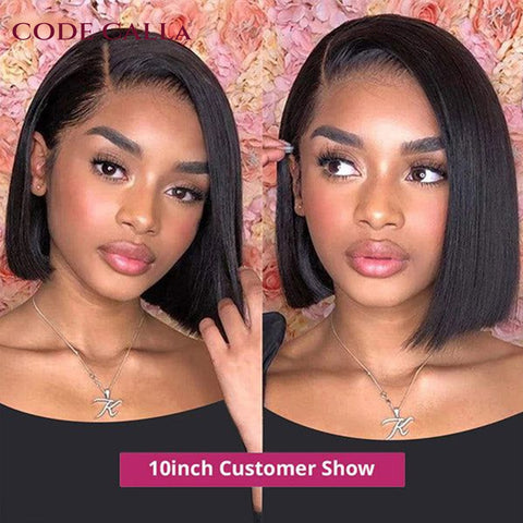Lolita Bob Lace Front Human Hair Wig - Short Brazilian T Part Lolita Bob Lace Front Human Hair Wig - Short Brazilian T Part