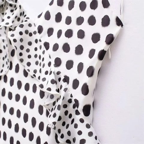 Summer's Elegant Polka Dot Silk Dress - Layered and Lovely Summer's Elegant Polka Dot Silk Dress - Layered and Lovely
