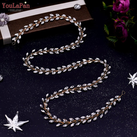 Rhinestone Bridal Forehead Headband with Combs - Wedding Tiara Rhinestone Bridal Forehead Headband with Combs - Wedding Tiara