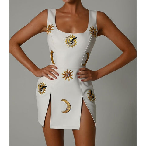 High-Quality PU Leather Diamond Bodycon Mini Dress - Spring-Summer Fashion High-Quality PU Leather Diamond Bodycon Mini Dress - Spring-Summer Fashion
