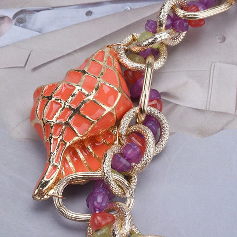 Bohemian Vintage ZA Starfish Shell Charm Choker Necklace Bohemian Vintage ZA Starfish Shell Charm Choker Necklace