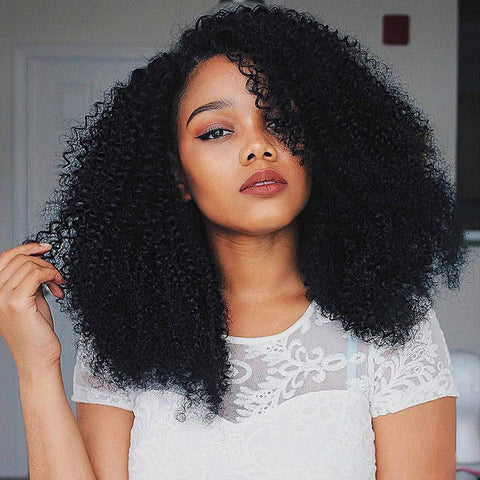 Density Afro Kinky Curly Lace Front Wig - Indian Remy Density Afro Kinky Curly Lace Front Wig - Indian Remy