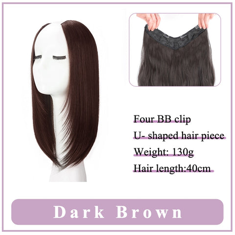 V-Shaped Synthetic Wig - Women's Long Hair Extension for Volume & Style V-Shaped Synthetic Wig - Women's Long Hair Extension for Volume & Style