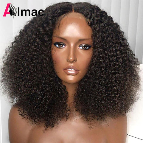 Density Afro Kinky Curly Lace Front Wig - Indian Remy Density Afro Kinky Curly Lace Front Wig - Indian Remy