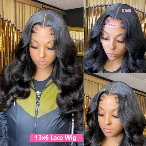 HD Transparent Body Wave Lace Front Wigs - Pre Plucked, Human Hair HD Transparent Body Wave Lace Front Wigs - Pre Plucked, Human Hair