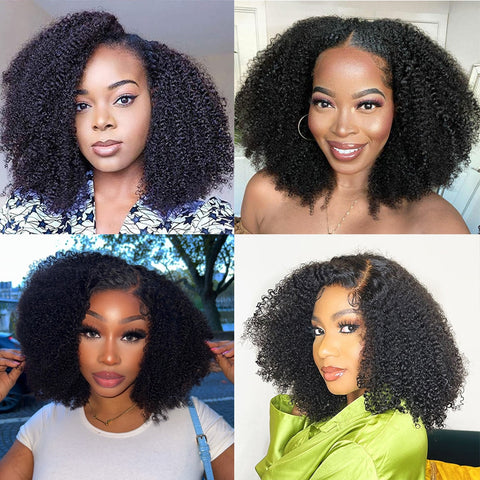 Density Afro Kinky Curly Lace Front Wig - Indian Remy Density Afro Kinky Curly Lace Front Wig - Indian Remy