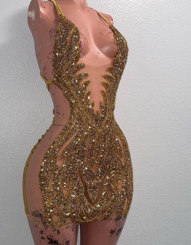 Seductive Splendor - Beaded Crystals Homecoming Gowns for Black Girls' Celebration Seductive Splendor - Beaded Crystals Homecoming Gowns for Black Girls' Celebration