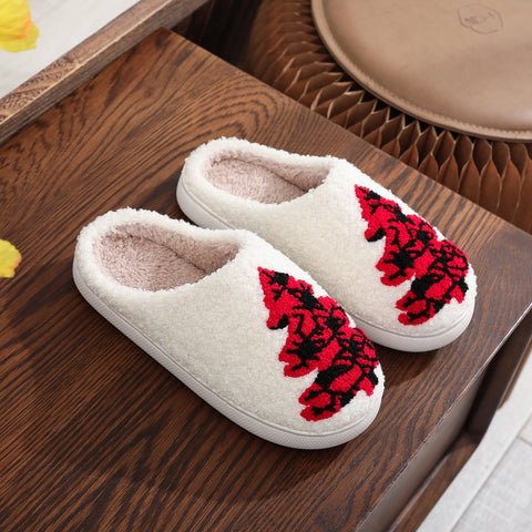 Christmas Tree Home Slippers Fashion Non-slip Floor Bedroom Slipper For Women Fuzzy House Shoes Winter Christmas Tree Home Slippers Fashion Non-slip Floor Bedroom Slipper For Women Fuzzy House Shoes Winter