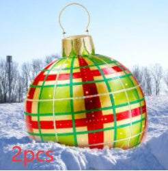 Christmas Ornament Ball Outdoor Pvc 60CM Inflatable Decorated Ball PVC Giant Big Large Balls Xmas Tree Decorations Toy Ball Christmas Ornament Ball Outdoor Pvc 60CM Inflatable Decorated Ball PVC Giant Big Large Balls Xmas Tree Decorations Toy Ball