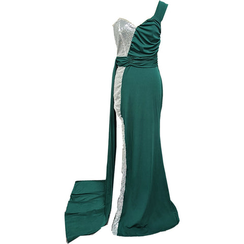 Elegant Heavy Work Gilding Split Expansion Skirt Ball Evening Dress Elegant Heavy Work Gilding Split Expansion Skirt Ball Evening Dress