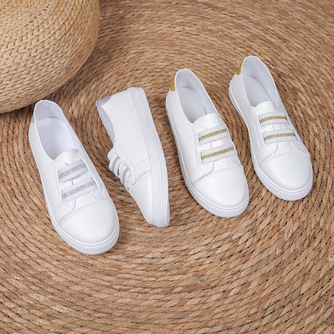 White Shoes Casual Versatile Slip-on Lazy Low-cut Flat White Shoes Casual Versatile Slip-on Lazy Low-cut Flat