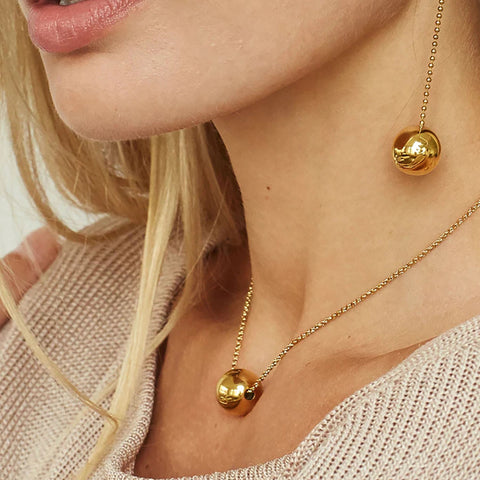 Pull-out 18K Gold Stainless Steel Necklace For Women Pull-out 18K Gold Stainless Steel Necklace For Women