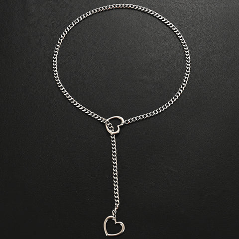 Cuban Adjustable Heart Shaped Necklace Cuban Adjustable Heart Shaped Necklace