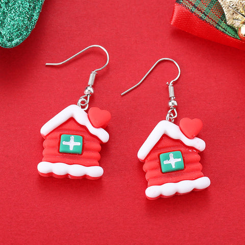 Cartoon Creative Christmas Earrings Fashion Cartoon Creative Christmas Earrings Fashion