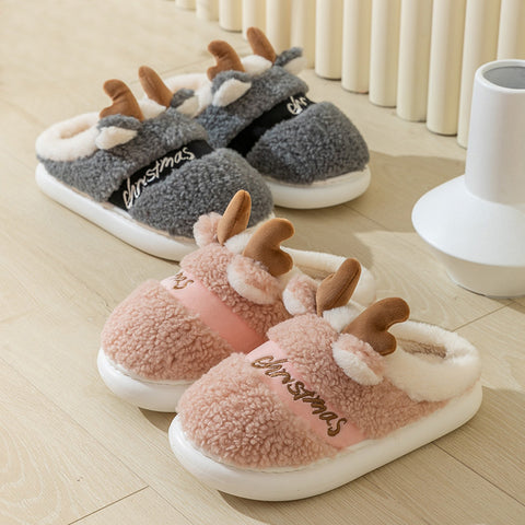 Christmas Shoes Winter Home Slippers Elk Soft Cozy Bedroom Slipper Slip On House Shoes Christmas Shoes Winter Home Slippers Elk Soft Cozy Bedroom Slipper Slip On House Shoes