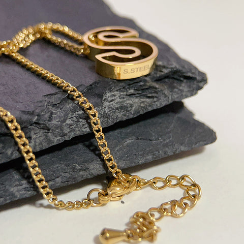Fashion Titanium Steel Monogram Necklace Fashion Titanium Steel Monogram Necklace