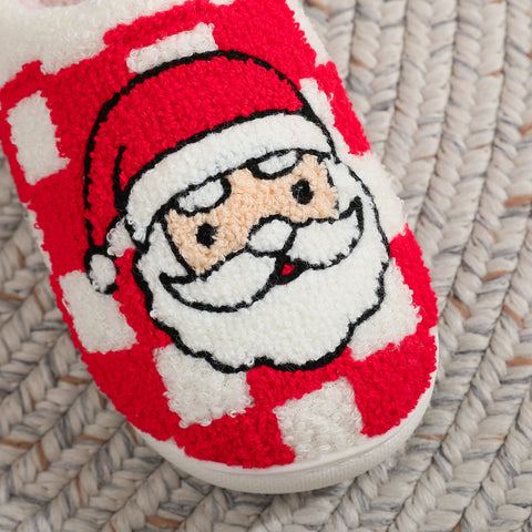 New Christmas Plaid Santa Claus Slippers Winter Indoor Non-slip Floor Bedroom Fuzzy House Shoes For Women Home Slipper New Christmas Plaid Santa Claus Slippers Winter Indoor Non-slip Floor Bedroom Fuzzy House Shoes For Women Home Slipper