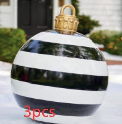 Christmas Ornament Ball Outdoor Pvc 60CM Inflatable Decorated Ball PVC Giant Big Large Balls Xmas Tree Decorations Toy Ball Christmas Ornament Ball Outdoor Pvc 60CM Inflatable Decorated Ball PVC Giant Big Large Balls Xmas Tree Decorations Toy Ball