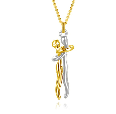 Love Hug Necklace Unisex Men Women Couple Jewelry Simple Temperament Clavicle Chain Valentines Day Lover Gift Love Hug Necklace Unisex Men Women Couple Jewelry Simple Temperament Clavicle Chain Valentines Day Lover Gift