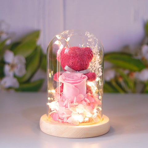 Little Bear Glass Cover Ornaments Christmas Valentine's Day Gift Home Decor Little Bear Glass Cover Ornaments Christmas Valentine's Day Gift Home Decor