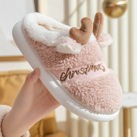 Christmas Shoes Winter Home Slippers Elk Soft Cozy Bedroom Slipper Slip On House Shoes Christmas Shoes Winter Home Slippers Elk Soft Cozy Bedroom Slipper Slip On House Shoes