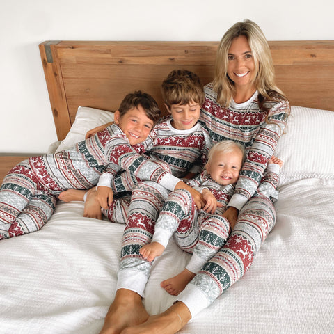 European And American Christmas Homewear Family Set Pajamas European And American Christmas Homewear Family Set Pajamas