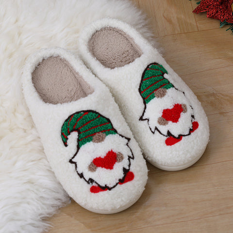 Cute Cartoon Santa Claus Home Slippers Couple Indoor Floor Bedroom Slipper Christmas Warm Shoes Women Men Cute Cartoon Santa Claus Home Slippers Couple Indoor Floor Bedroom Slipper Christmas Warm Shoes Women Men