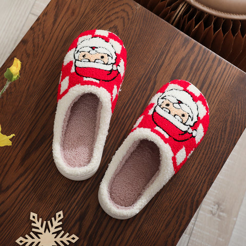 New Christmas Plaid Santa Claus Slippers Winter Indoor Non-slip Floor Bedroom Fuzzy House Shoes For Women Home Slipper New Christmas Plaid Santa Claus Slippers Winter Indoor Non-slip Floor Bedroom Fuzzy House Shoes For Women Home Slipper