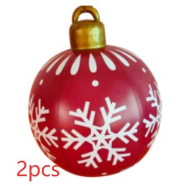Christmas Ornament Ball Outdoor Pvc 60CM Inflatable Decorated Ball PVC Giant Big Large Balls Xmas Tree Decorations Toy Ball Christmas Ornament Ball Outdoor Pvc 60CM Inflatable Decorated Ball PVC Giant Big Large Balls Xmas Tree Decorations Toy Ball