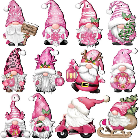 24 PCs Christmas Wooden Hanging Ornaments 24 PCs Christmas Wooden Hanging Ornaments