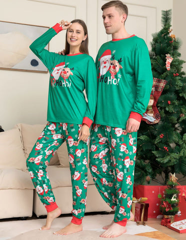 Christmas Pajamas For Family Matching Family Christmas PJs Sets Santa Claus Printed Top Sleepwear Christmas Pajamas For Family Matching Family Christmas PJs Sets Santa Claus Printed Top Sleepwear