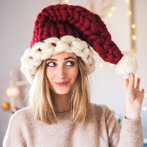 Christmas Plush Hat With Pompom Cute Winter Hat For Women Men Child Christmas Plush Hat With Pompom Cute Winter Hat For Women Men Child