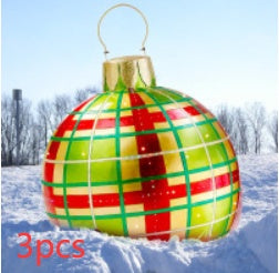 Christmas Ornament Ball Outdoor Pvc 60CM Inflatable Decorated Ball PVC Giant Big Large Balls Xmas Tree Decorations Toy Ball Christmas Ornament Ball Outdoor Pvc 60CM Inflatable Decorated Ball PVC Giant Big Large Balls Xmas Tree Decorations Toy Ball