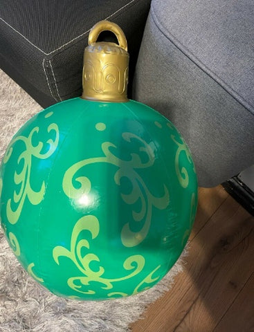 Christmas Ornament Ball Outdoor Pvc 60CM Inflatable Decorated Ball PVC Giant Big Large Balls Xmas Tree Decorations Toy Ball Christmas Ornament Ball Outdoor Pvc 60CM Inflatable Decorated Ball PVC Giant Big Large Balls Xmas Tree Decorations Toy Ball
