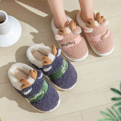 Christmas Shoes Winter Home Slippers Elk Soft Cozy Bedroom Slipper Slip On House Shoes Christmas Shoes Winter Home Slippers Elk Soft Cozy Bedroom Slipper Slip On House Shoes