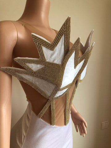 Artisan-Crafted Crystal Dress - Perfect for Any Occasion, Including Halloween Artisan-Crafted Crystal Dress - Perfect for Any Occasion, Including Halloween