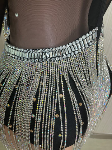 Dazzling Glitter-Embellished Bodycon Jumpsuit - Striking Gold One-Shoulder Romper for Glamorous Nights Dazzling Glitter-Embellished Bodycon Jumpsuit - Striking Gold One-Shoulder Romper for Glamorous Nights