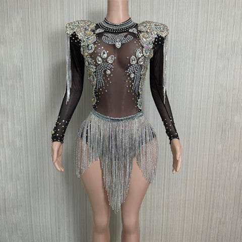 Dazzling Glitter-Embellished Bodycon Jumpsuit - Striking Gold One-Shoulder Romper for Glamorous Nights Dazzling Glitter-Embellished Bodycon Jumpsuit - Striking Gold One-Shoulder Romper for Glamorous Nights