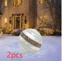 Christmas Ornament Ball Outdoor Pvc 60CM Inflatable Decorated Ball PVC Giant Big Large Balls Xmas Tree Decorations Toy Ball Christmas Ornament Ball Outdoor Pvc 60CM Inflatable Decorated Ball PVC Giant Big Large Balls Xmas Tree Decorations Toy Ball