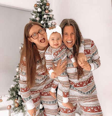 European And American Christmas Homewear Family Set Pajamas European And American Christmas Homewear Family Set Pajamas