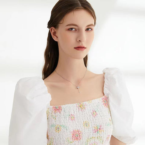 Moving Cupid Heart Angel Wings Tassel Necklace With Crystal Clavicle Chain Women Jewelry Gift Valentine's Day Moving Cupid Heart Angel Wings Tassel Necklace With Crystal Clavicle Chain Women Jewelry Gift Valentine's Day