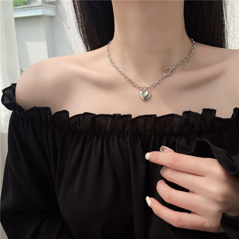 Fashion Jewelry Women's Vintage Love Heart Pendant Necklace Fashion Jewelry Women's Vintage Love Heart Pendant Necklace