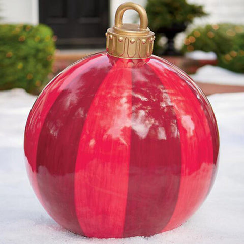 Christmas Ornament Ball Outdoor Pvc 60CM Inflatable Decorated Ball PVC Giant Big Large Balls Xmas Tree Decorations Toy Ball Christmas Ornament Ball Outdoor Pvc 60CM Inflatable Decorated Ball PVC Giant Big Large Balls Xmas Tree Decorations Toy Ball