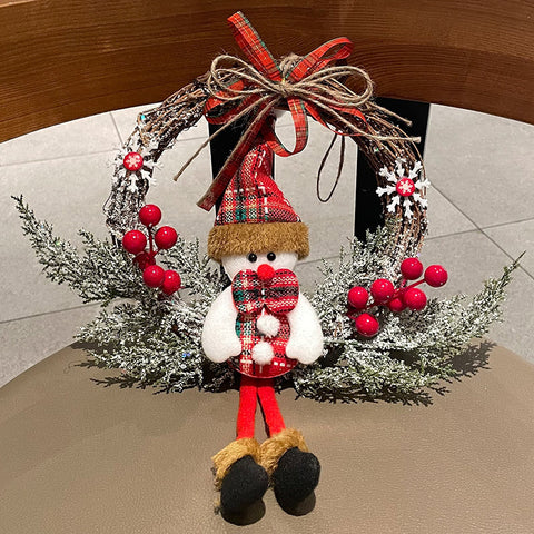 Old Man Snowman Elk Vine Ring Christmas Old Man Snowman Elk Vine Ring Christmas