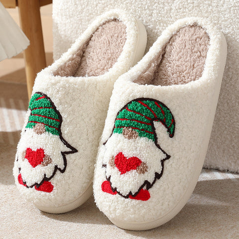 Cute Cartoon Santa Claus Home Slippers Couple Indoor Floor Bedroom Slipper Christmas Warm Shoes Women Men Cute Cartoon Santa Claus Home Slippers Couple Indoor Floor Bedroom Slipper Christmas Warm Shoes Women Men