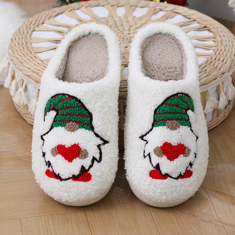 Cute Cartoon Santa Claus Home Slippers Couple Indoor Floor Bedroom Slipper Christmas Warm Shoes Women Men Cute Cartoon Santa Claus Home Slippers Couple Indoor Floor Bedroom Slipper Christmas Warm Shoes Women Men
