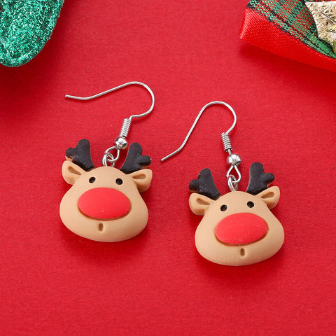 Cartoon Creative Christmas Earrings Fashion Cartoon Creative Christmas Earrings Fashion